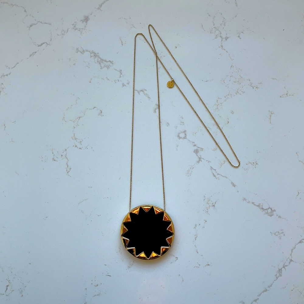 House of Harlow 1960 Leather Starburst Necklace